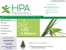 Tablet Screenshot of hptherapy.com